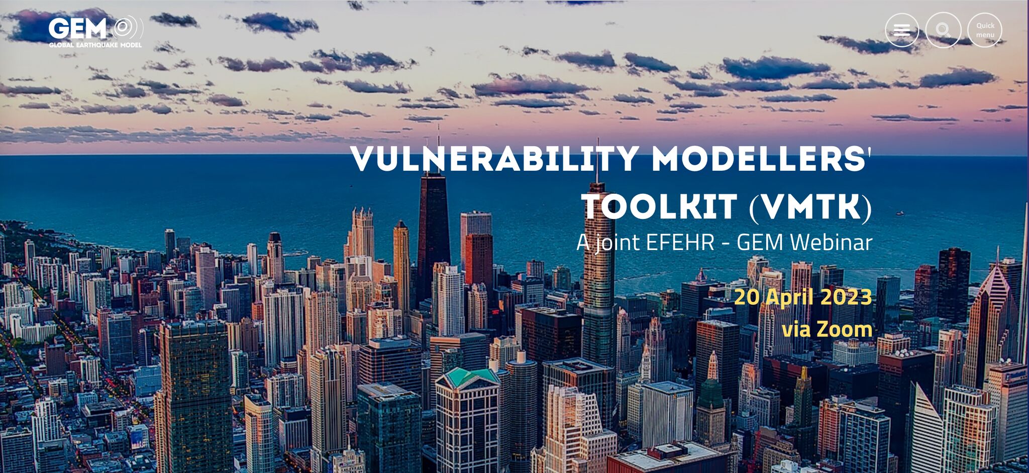 Joint EFEHR - GEM Webinar: Vulnerability Modellers' Toolkit (VMTK)