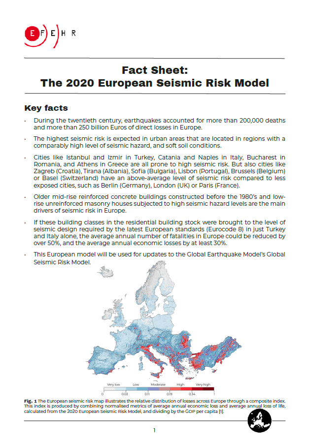 Fact sheet: Earthquake risk model