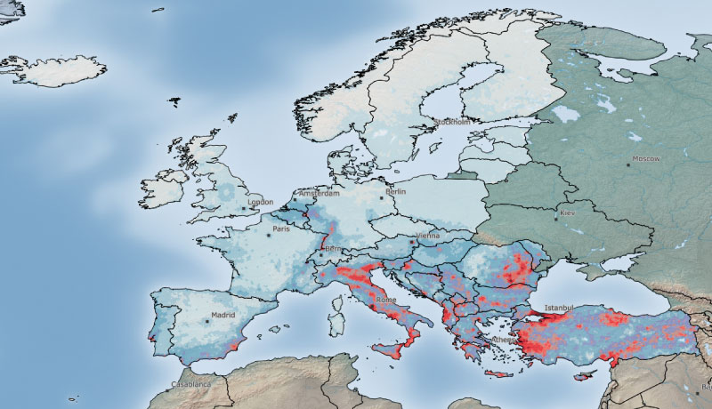 Earthquake risk map viewer