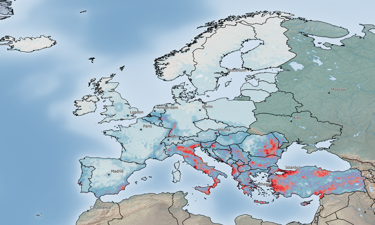Earthquake risk across Europe