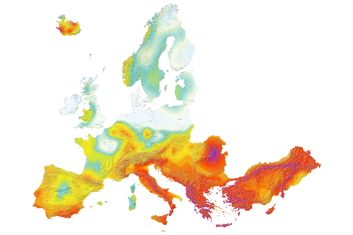 Europe's hazard map